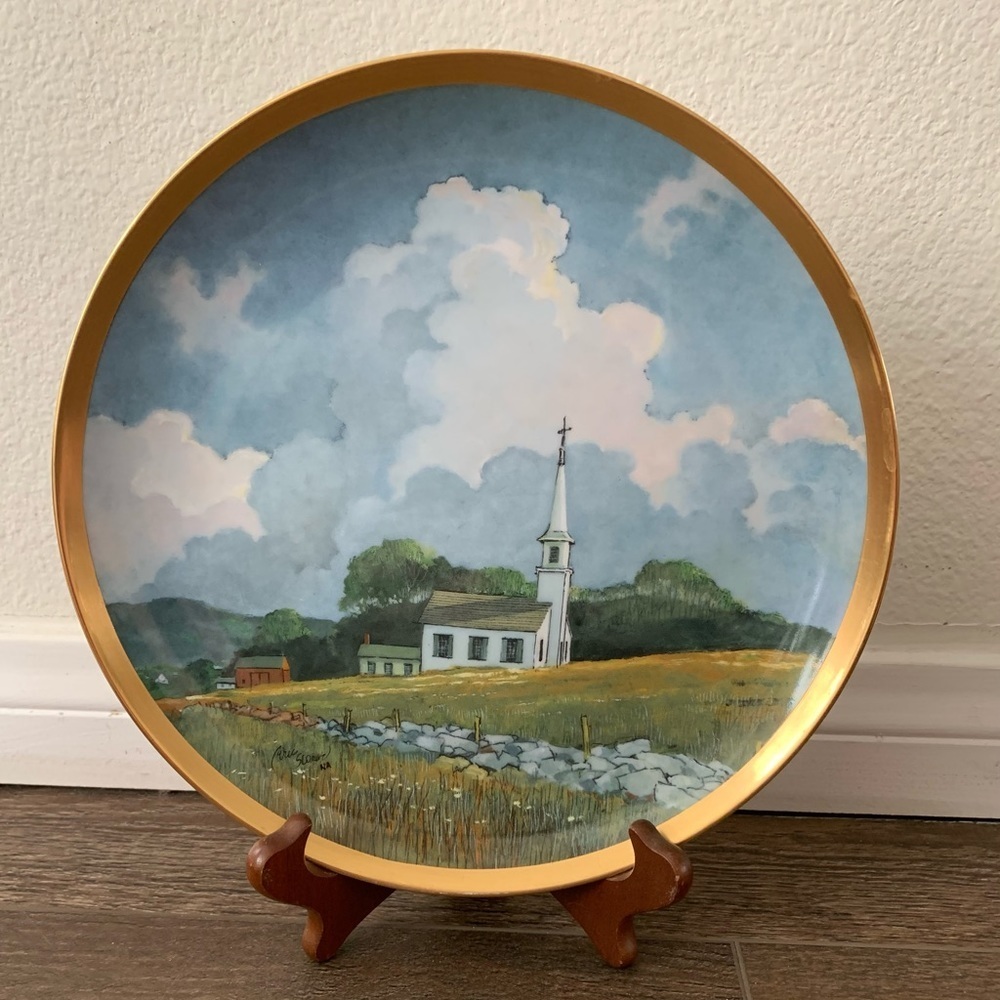 COUNTRY CHURCH Plate The American Countryside Eric Sloan...